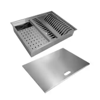 Leroy Merlin Canal úmido organizador calha de cozinha em aço inox 304 c/3 módulos - tubrax oferta