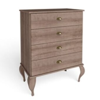 Benoit Cômoda movelbento clássica 4 gavetas mdp 70cm oferta