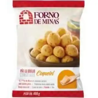 Pão de queijo forno de minas congelado coquetel 400g