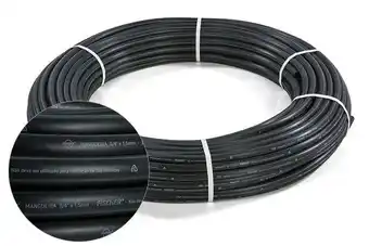 Mangueira agua 3/4x1,5mm preto/verde 50m fischer