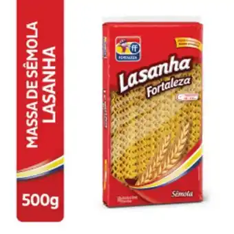 Massa para lasanha fortaleza 500g