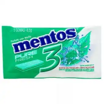 Goma de mascar pure fresh mentos 8.5g