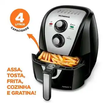Zema Fritadeira elétrica mondial air fryer 4 litros afn-40 110v oferta