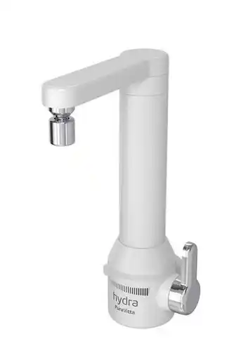 Torneira elétrica de parede puravitta 5500w branca hydra
