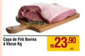 Max Atacadista Capa de Filé Bovina á Vácuo Kg oferta