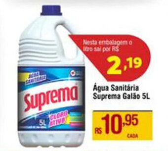 Max Atacadista Água Sanitária Suprema Galão 5L oferta