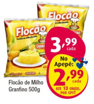 Inter Supermercados Flocão de Milho Granfino 500g oferta