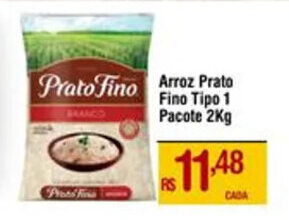 Max Atacadista Arroz Prato Fino Tipo 1 Pacote 2Kg oferta