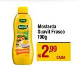 Max Atacadista Mostarda Suavit Frasco 190g oferta