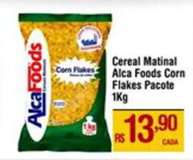 Max Atacadista Cereal Matinal AlcaFoods Corn Flakes Pacote 1kg oferta