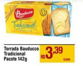 Max Atacadista Torrada Bauducco Tradicional Pacote 142g oferta