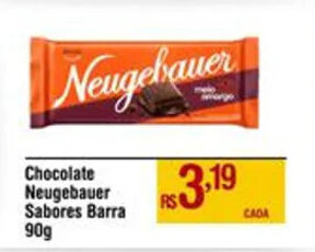 Chocolate Neugebauer Sabores Barra 90g