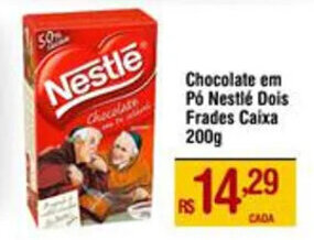 Max Atacadista Chocolate em Pó Nestlé Dois Frades Caixa 200g oferta