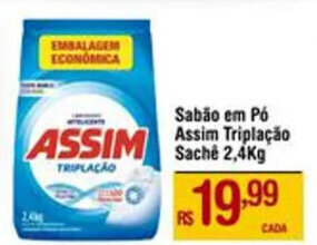 Sabão em Pó Assim Triplação Sachê 2.4kg
