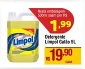 Detergente Limpol Galão 5L