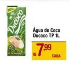 Max Atacadista Água de Coco Ducoco TP 1L oferta