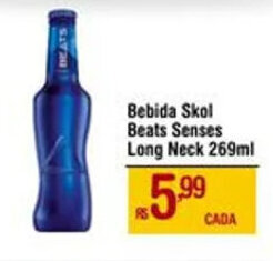 Max Atacadista Bebida Skol Beats Senses Long Neck 269ml oferta