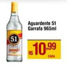 Max Atacadista Aguardente 51 Garrafa 965ml oferta