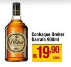Max Atacadista Conhaque Dreher Garrafa 900ml oferta