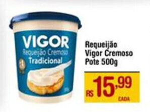 Requeijão Vigor Cremoso Pote 500g