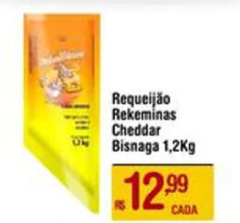 Requeijão Rekeminas Cheddar Bisnaga 1,2kg