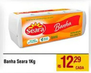 Max Atacadista Banha Seara 1Kg oferta