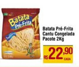 Max Atacadista Batata Pré-Frita Cantu Congelada Pacote 2Kg oferta
