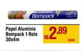 Max Atacadista Papel Alumínio Bompack 1 Rolo 30x4m oferta