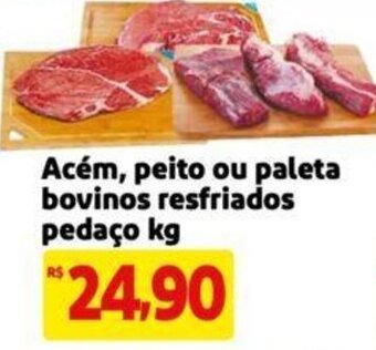 Acém, peito ou paleta bovinos resfriados pedaço kg