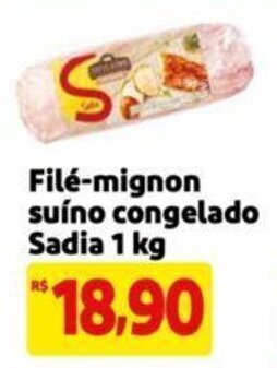 Extra Supermercado Filé-mignon suíno congelado Sadia 1 kg oferta
