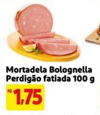 Extra Supermercado Mortadela Bolognella Perdigão fatiada 100 g oferta