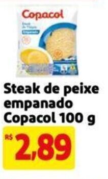 Extra Supermercado Steak de peixe empanado Copacol 100 g oferta