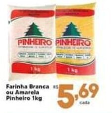 Farinha Branca s ou Amarela Pinheiro 1kg