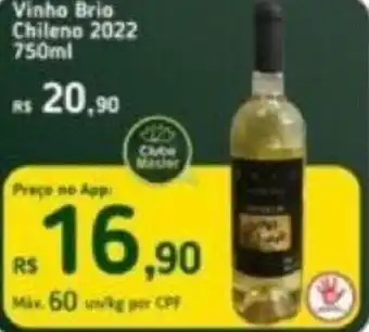 Vinho Brio Chileno 2022 750ml
