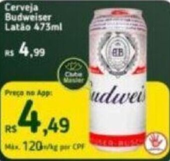 Cerveja Budweiser Latão 473ml