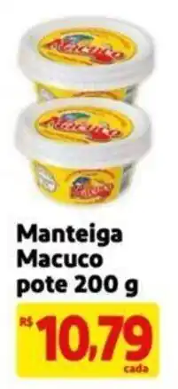 Extra Supermercado Manteiga Macuco pote 200 g oferta