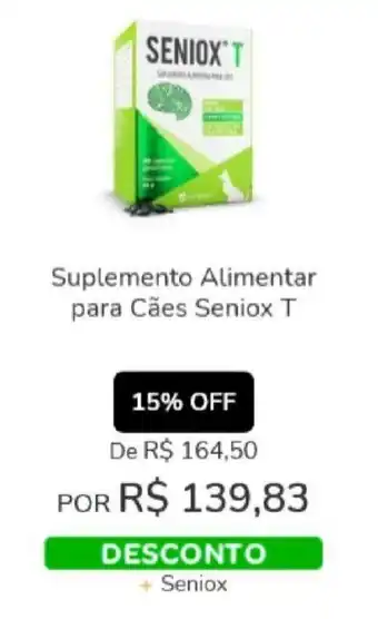 Cobasi Suplemento Alimentar para Caes Seniox T oferta
