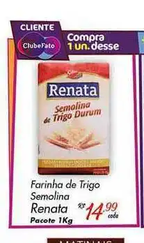 Farinha De Trigo Semolina Renata 1kg