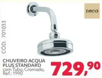 Telhanorte CHUVEIRO ACQUA com Tubo, Cromado, Ref.: 1990 oferta