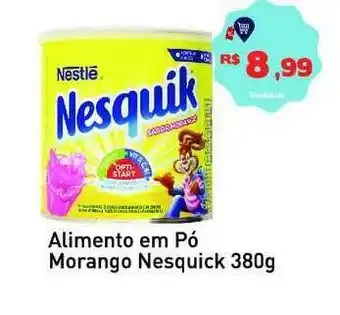 Alimento Em Pó Morango Nesquick 380g