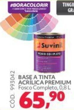 Telhanorte BASE A TINTA ACRILICA PREMIUM Fosco Completo, 0.8L oferta