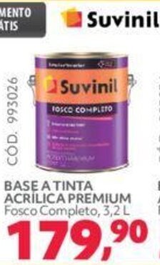 Telhanorte BASE A TINTA ACRILICA PREMIUM Fosco Completo, 3.2L oferta
