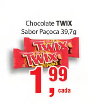 Supermercados Mundial Chocolate Twix 39.7g oferta