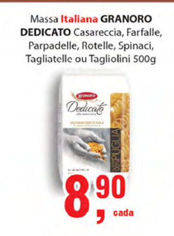 Supermercados Mundial Massa Italiana Granoro Dedicato 500g oferta