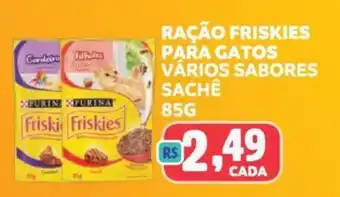 Supermercados Mateus RAÇÃO FRISKIES PARA GATOS VÁRIOS SABORES SACHÊ 85G oferta