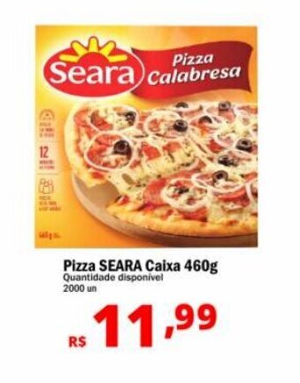Althoff Supermercados Pizza SEARA Caixa 460g oferta
