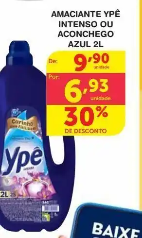 Amaciante ypê intenso ou aconchego azul 2l