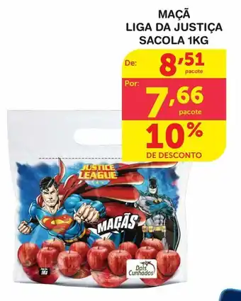 Maçã liga da justiça sacola 1kg