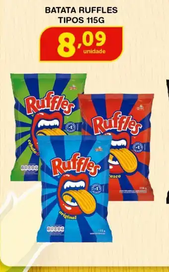 Roldão Batata ruffles tipos 115g oferta