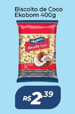 Atakarejo Biscoito de Coco Ekobom 400g oferta